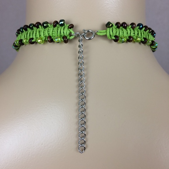 Faerie Magic XL Beaded Hemp Choker - Picture 3 of 4